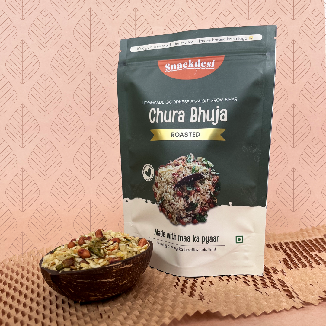 Snackdesi Roasted Chura Bhuja – Overloaded with Peanuts (Healthy Snack)