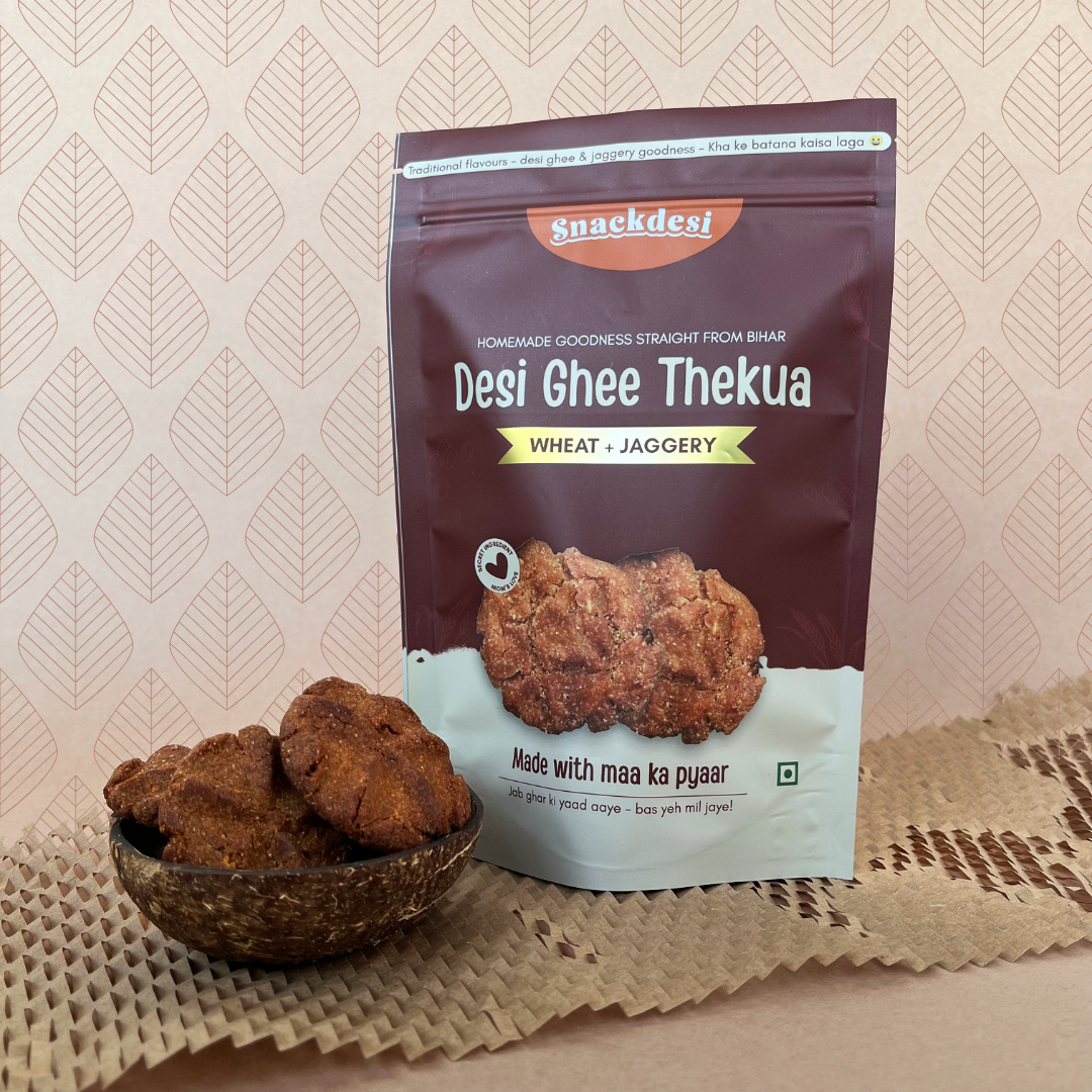 Snackdesi Desi Ghee Thekua – Wheat-Based, Sweetened with Jaggery