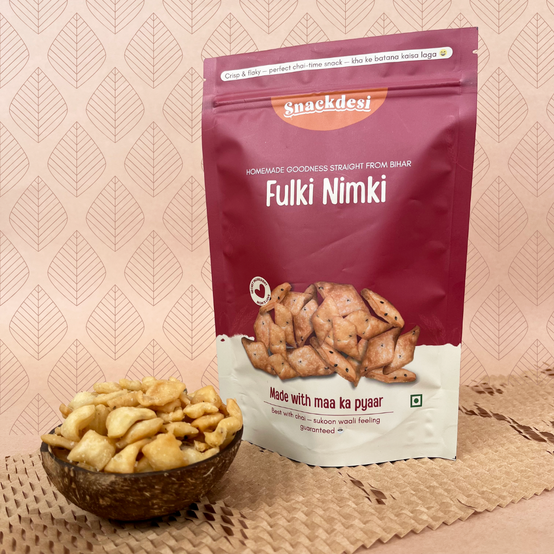 Snackdesi Fulki Nimki – Maida-Based, Crispy Bihari Snack Bites