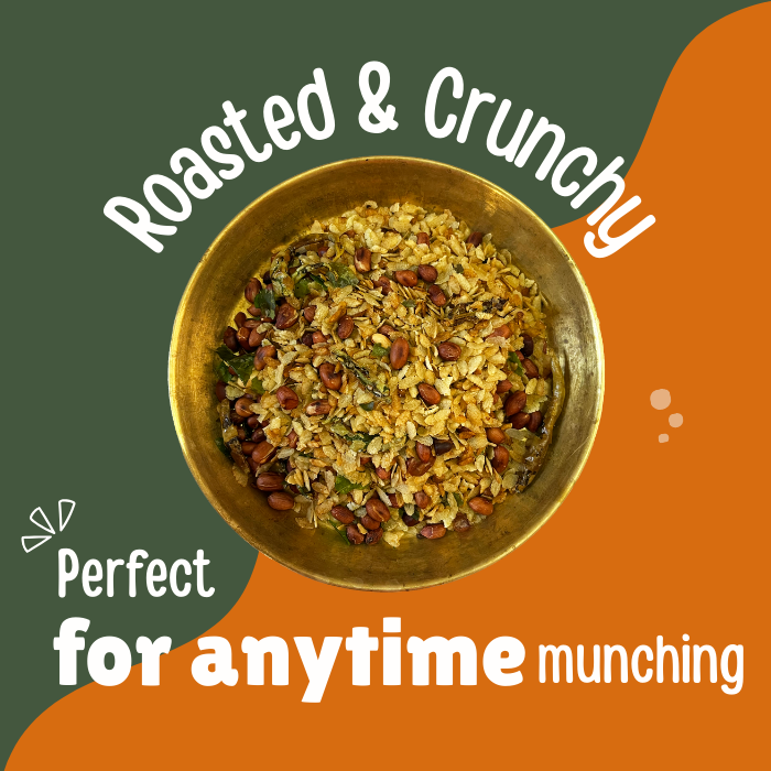 Snackdesi Roasted Chura Bhuja – Overloaded with Peanuts (Healthy Snack)