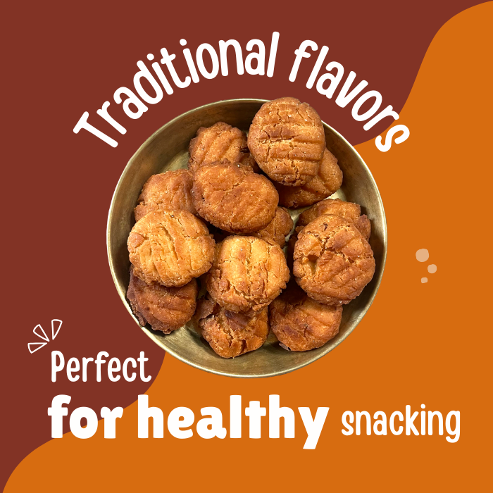 Snackdesi Jaggery Thekua – Wheat-Based, Sweetened with Jaggery