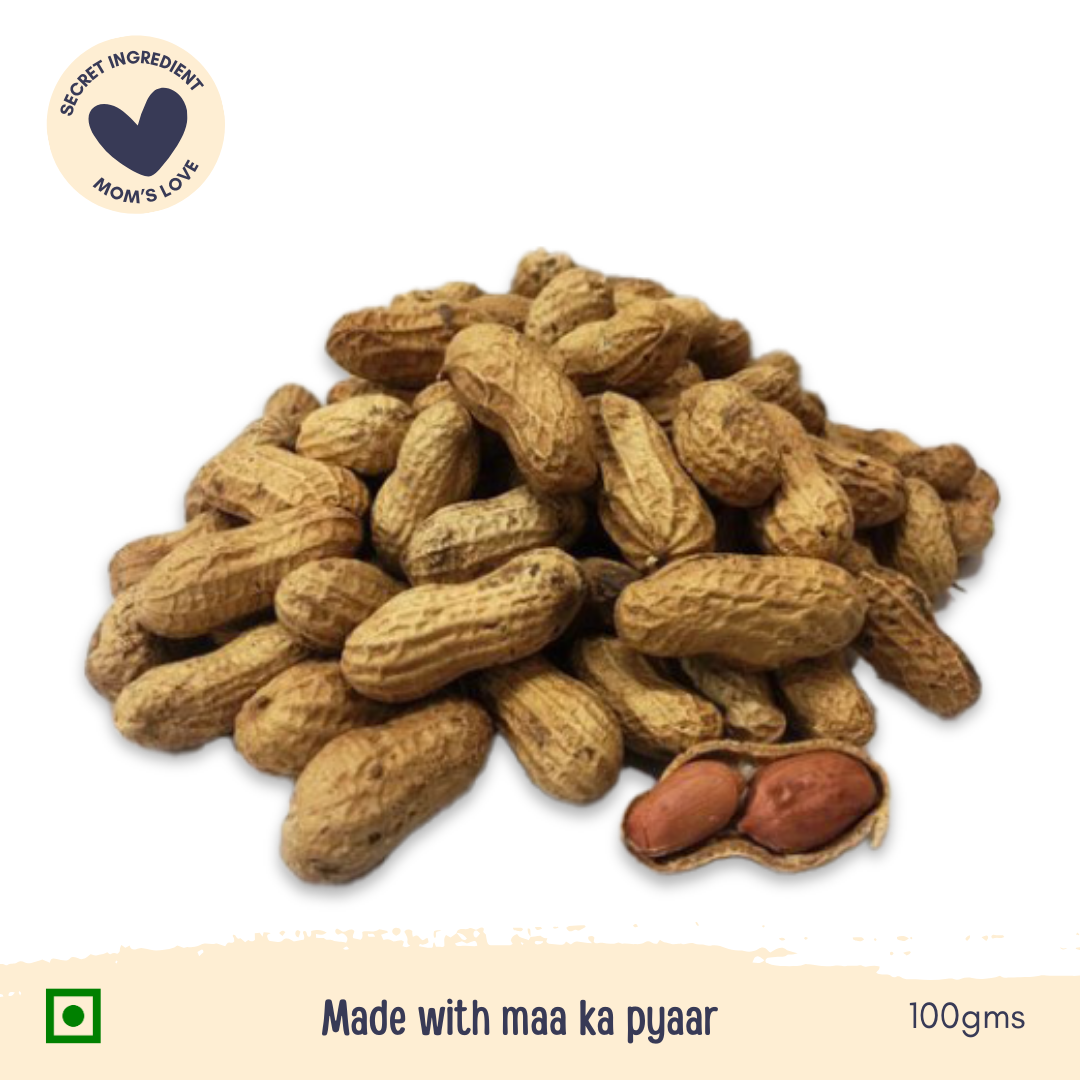 Snackdesi Roasted Groundnut – Roasted with Shell (Healthy Snack)