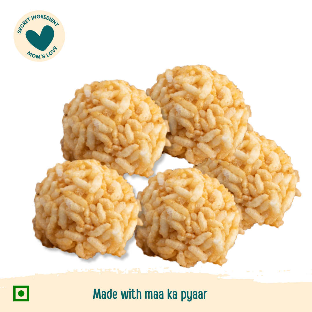 Snackdesi Laai – Puffed Rice & Jaggery Bites (Healthy Snack)