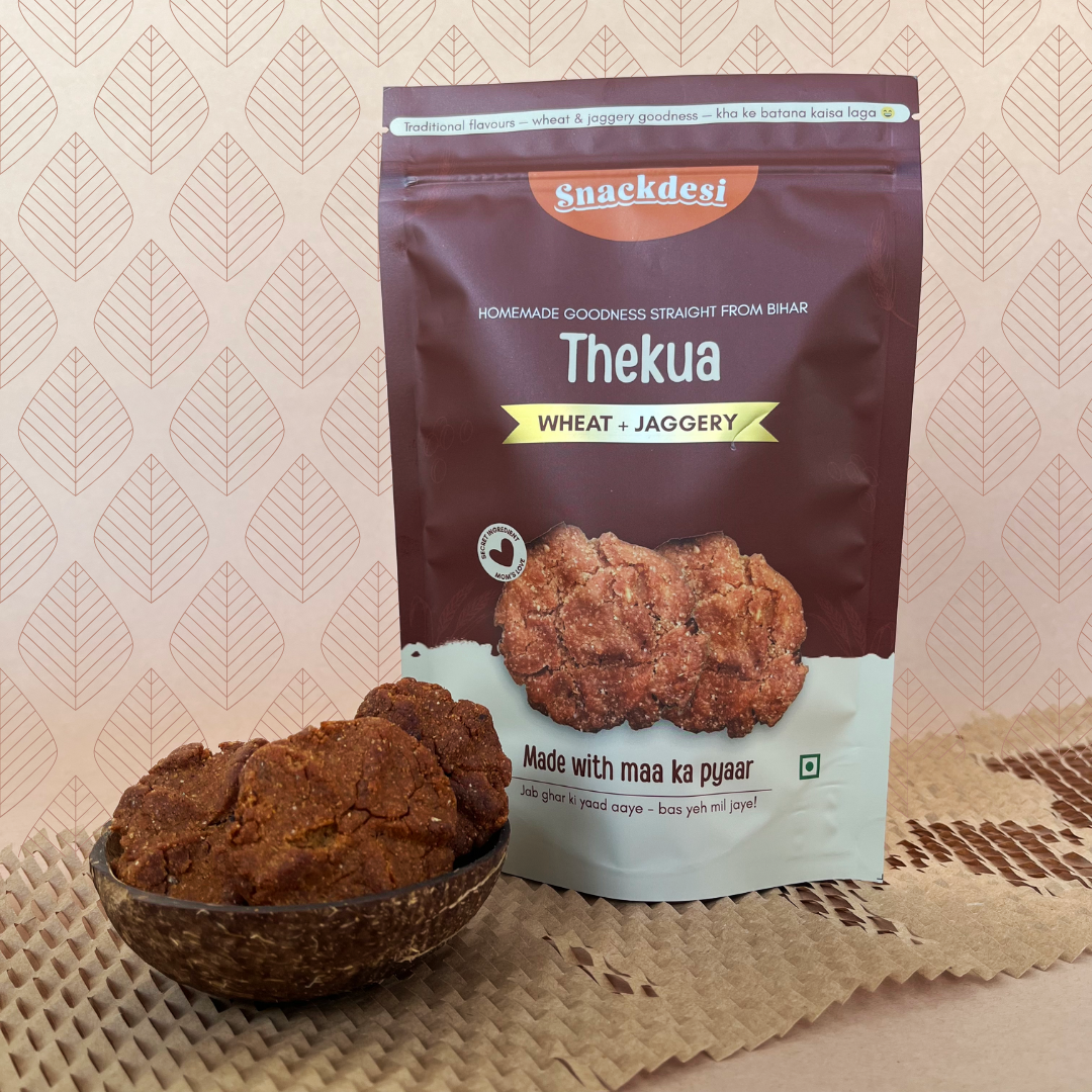 Snackdesi Jaggery Thekua – Wheat-Based, Sweetened with Jaggery