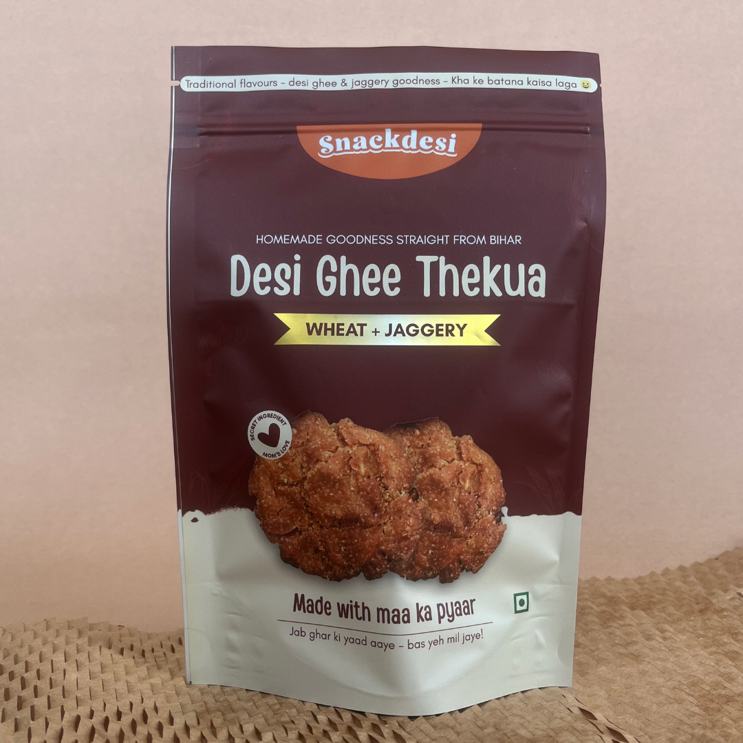 Snackdesi Desi Ghee Thekua – Wheat-Based, Sweetened with Jaggery