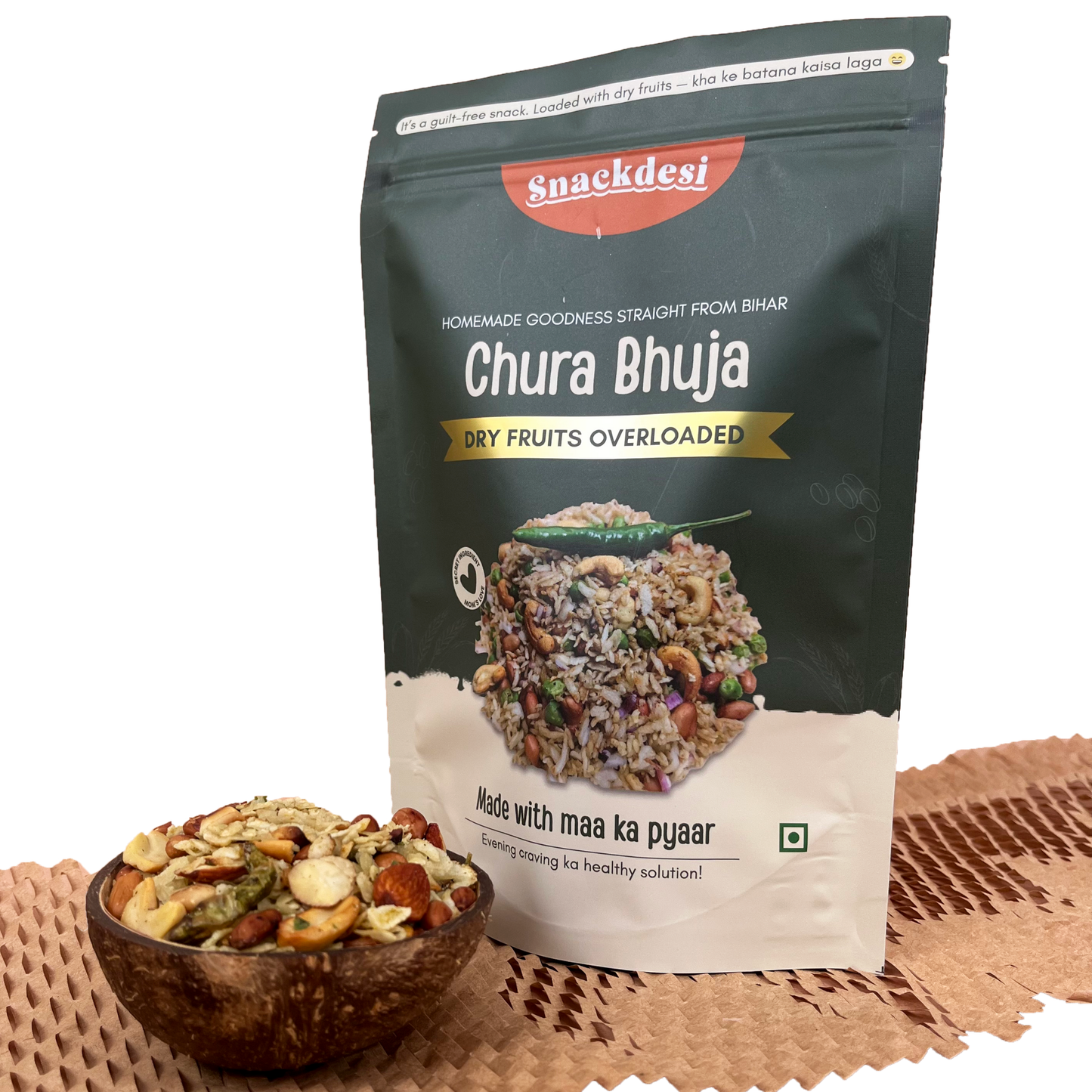 Roasted Chura Bhuja - Overloaded with Dry Fruits, Authentic Homemade Taste