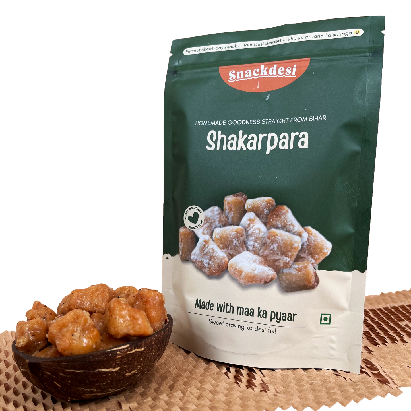 Shakarpara – Sweet & Crunchy Khurma, Crispy & Delicious, Authentic Homemade Taste