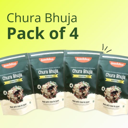 Roasted Chura Bhuja - Pack of 4 (200g Each)