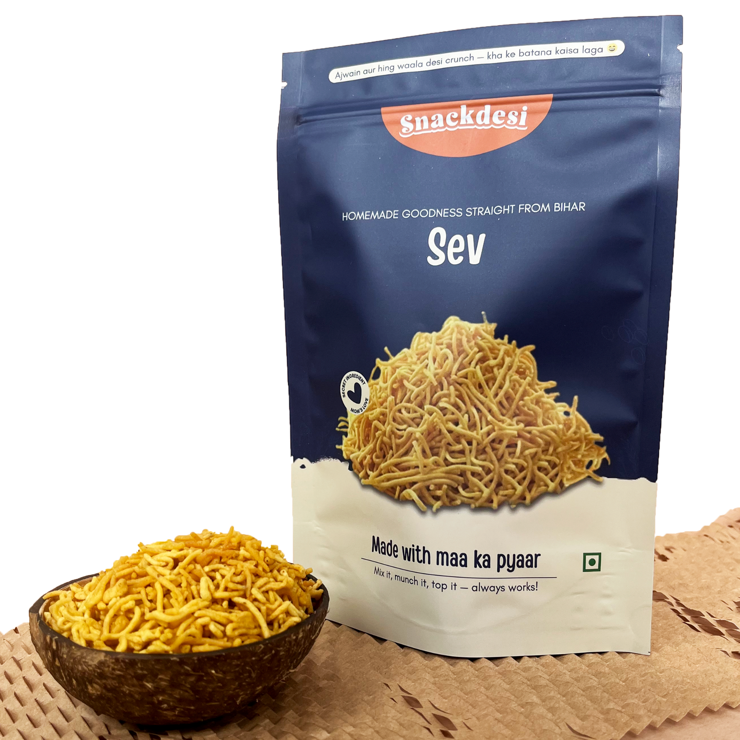 Sev - Bihari Jharua, Ajwain & Hing Wala Desi Crunch, Authentic Homemade Taste