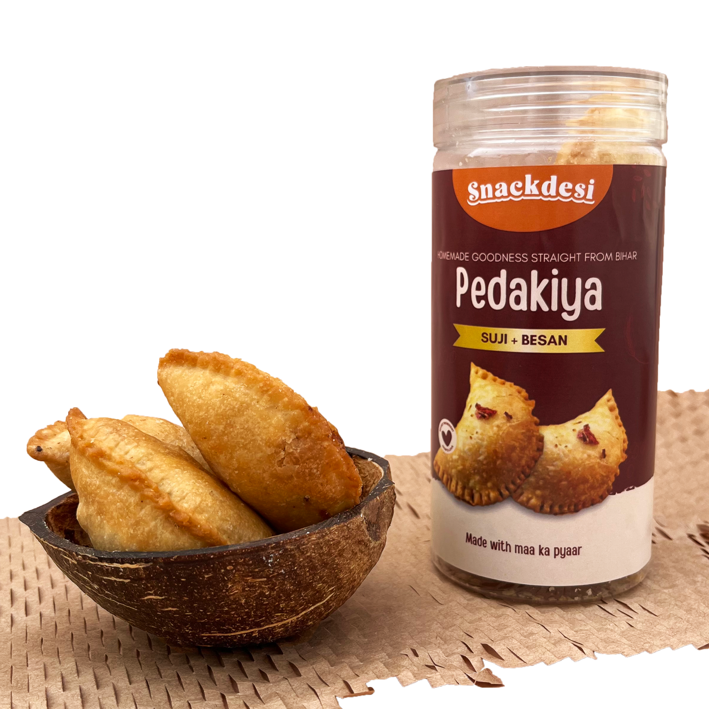 Pedakiya Filled with Suji Besan, Authentic Homemade Taste