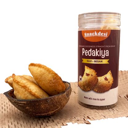 Pedakiya Filled with Suji Besan, Authentic Homemade Taste
