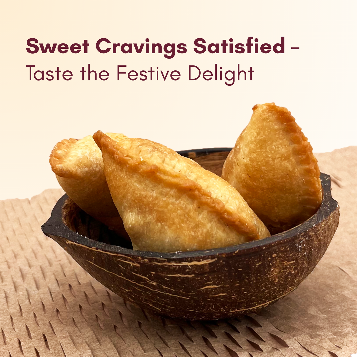 Pedakiya Filled with Suji Besan, Authentic Homemade Taste