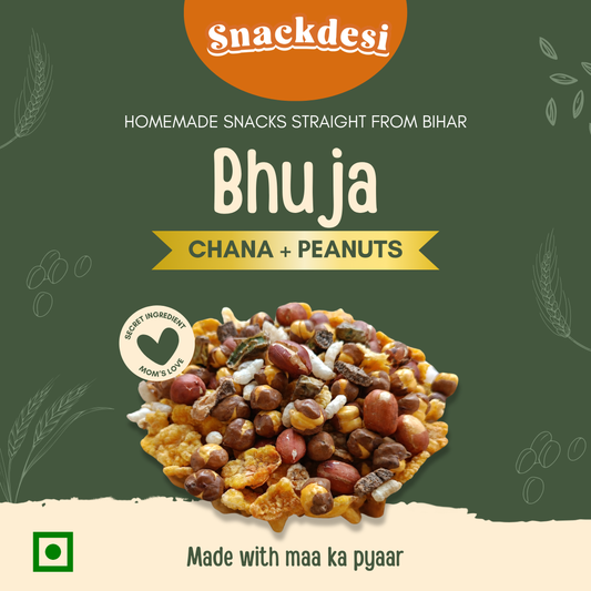 Roasted Bhuja - Loaded with Chana & Peanuts, Authentic Homemade Taste