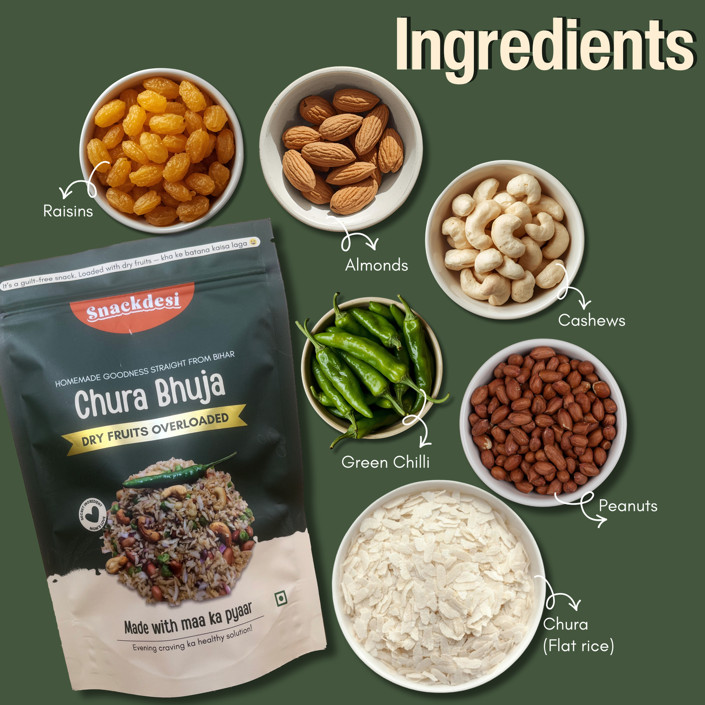 Roasted Chura Bhuja - Overloaded with Dry Fruits, Authentic Homemade Taste