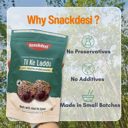 Til Laddu - Overloaded with Dry Fruits, Authentic Homemade Taste