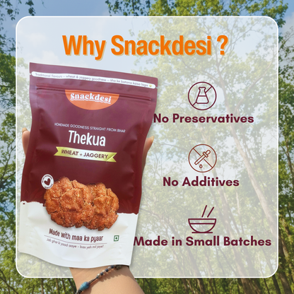 Gud Thekua, Made with Aata & Gud, Authentic Homemade Taste