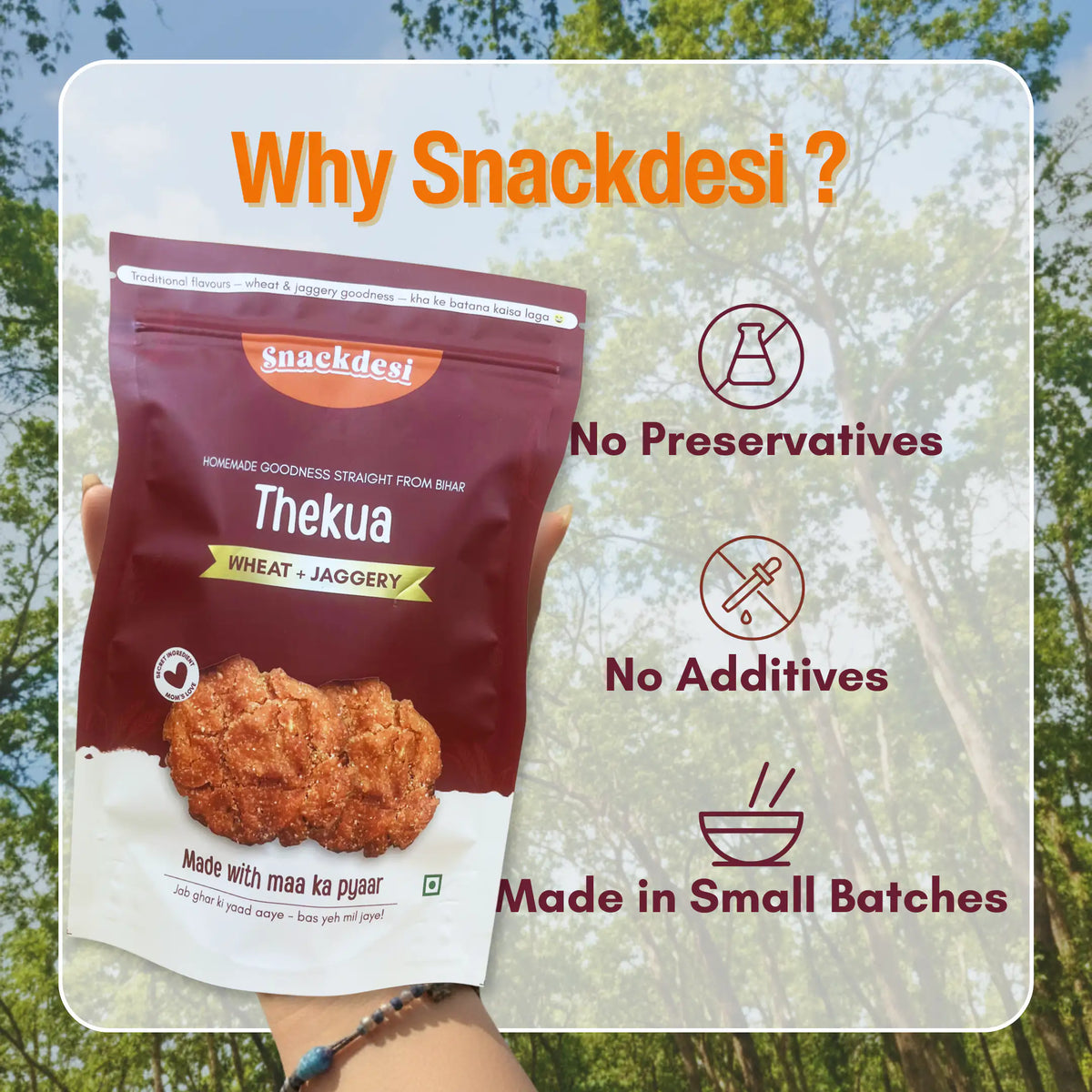 Gud Thekua, Made with Aata & Gud, Authentic Homemade Taste