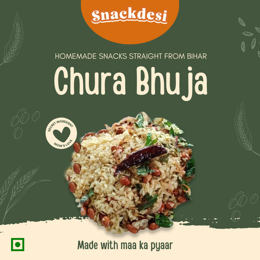 Snackdesi Roasted Chura Bhuja – Overloaded with Peanuts (Healthy Snack)