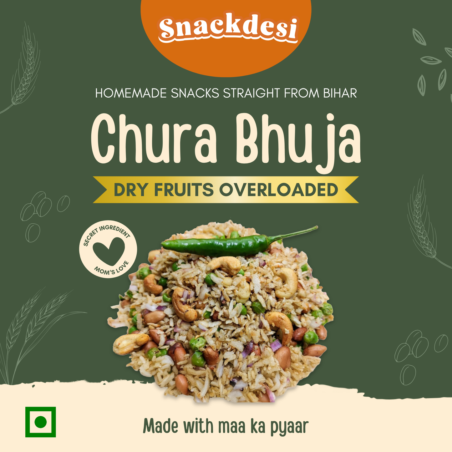 Roasted Chura Bhuja – Dry Fruits Overloaded (Healthy Snack)