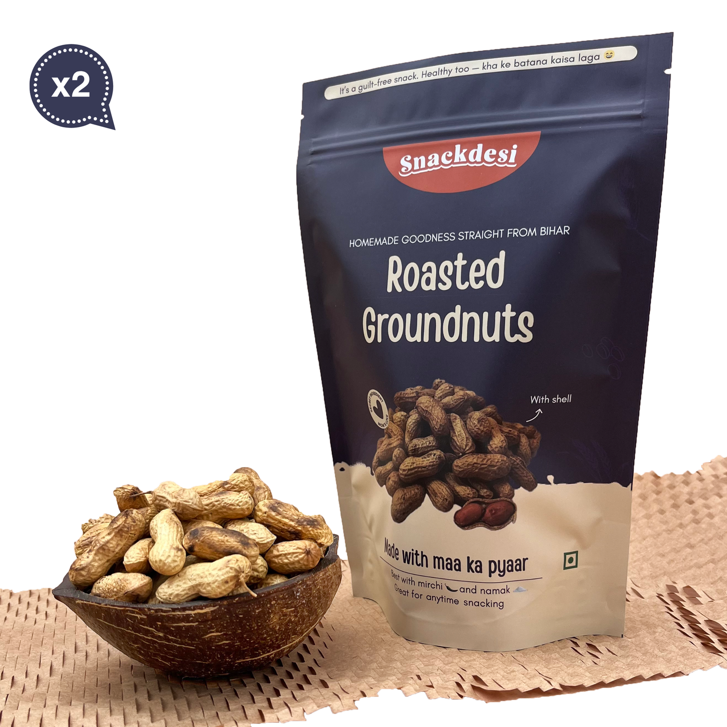 Roasted Groundnuts, Mungfali with Shell, Perfect for Anytime Munching