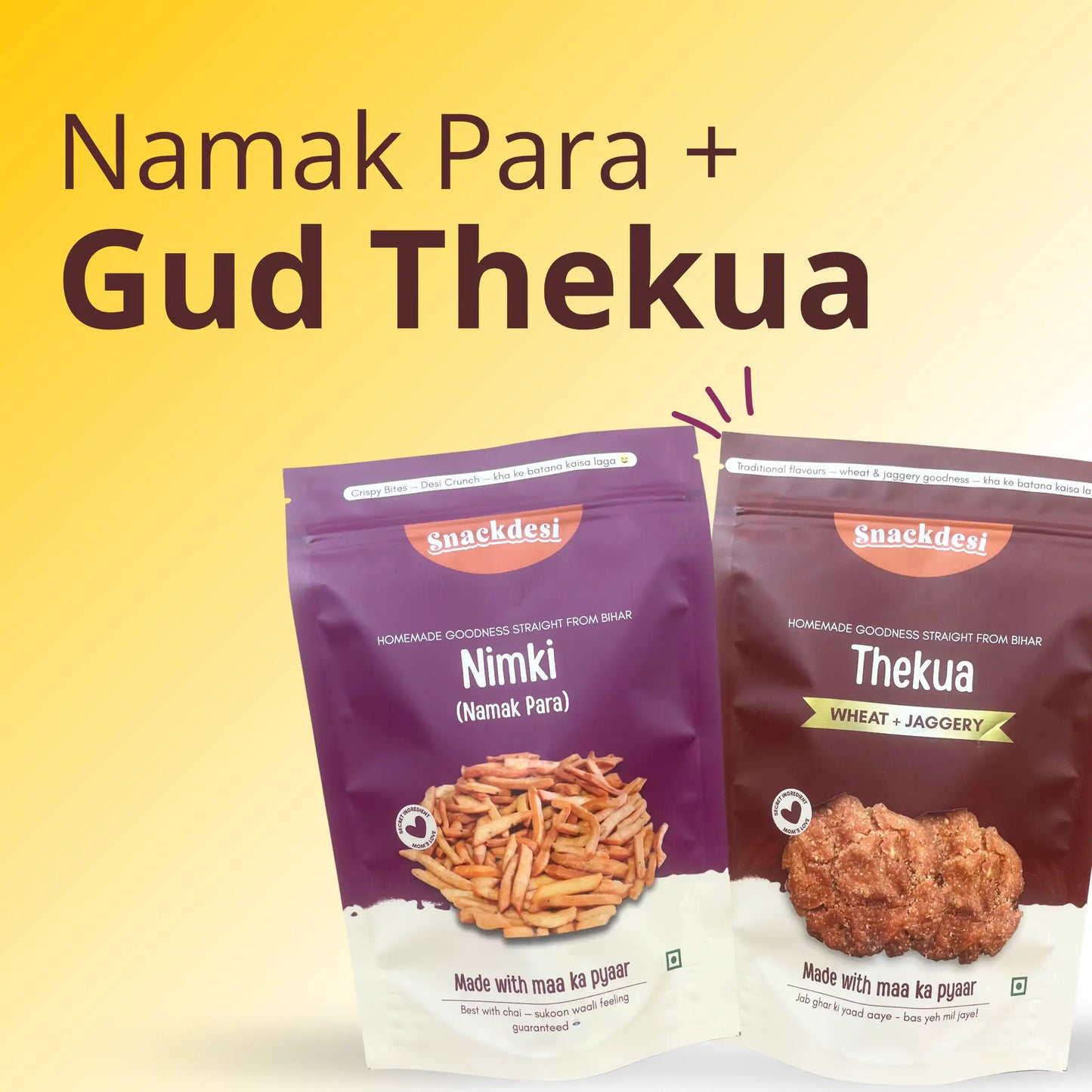 Namak Para  & Jaggery Thekua Combo – 200g Each