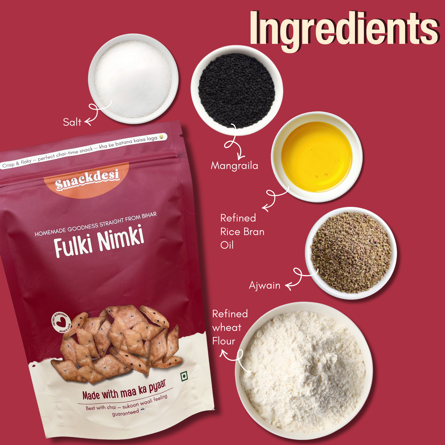 Fulki Nimki, Light & Crispy, Authentic Homemade Taste