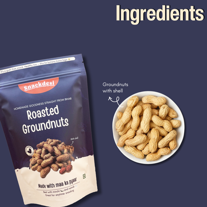 Roasted Groundnuts, Mungfali with Shell, Perfect for Anytime Munching