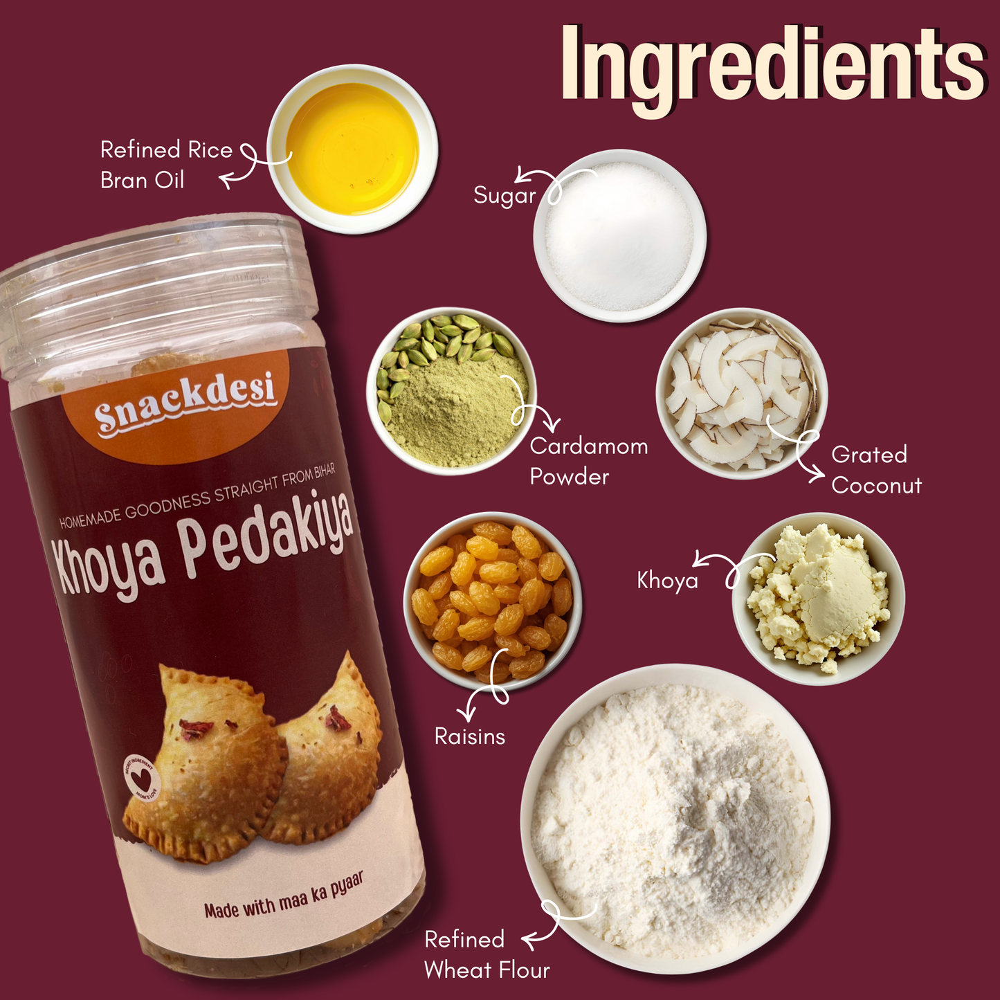 Khoya Pedakiya – Khoya Rich Gujiya, Authentic Homemade Taste