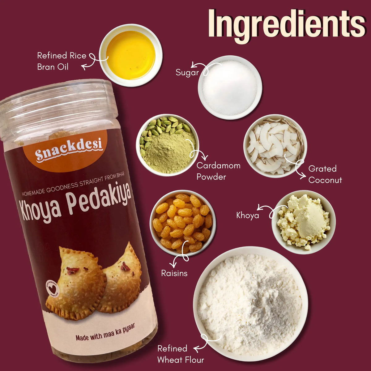 Khoya Pedakiya – Khoya Rich Gujiya, Authentic Homemade Taste