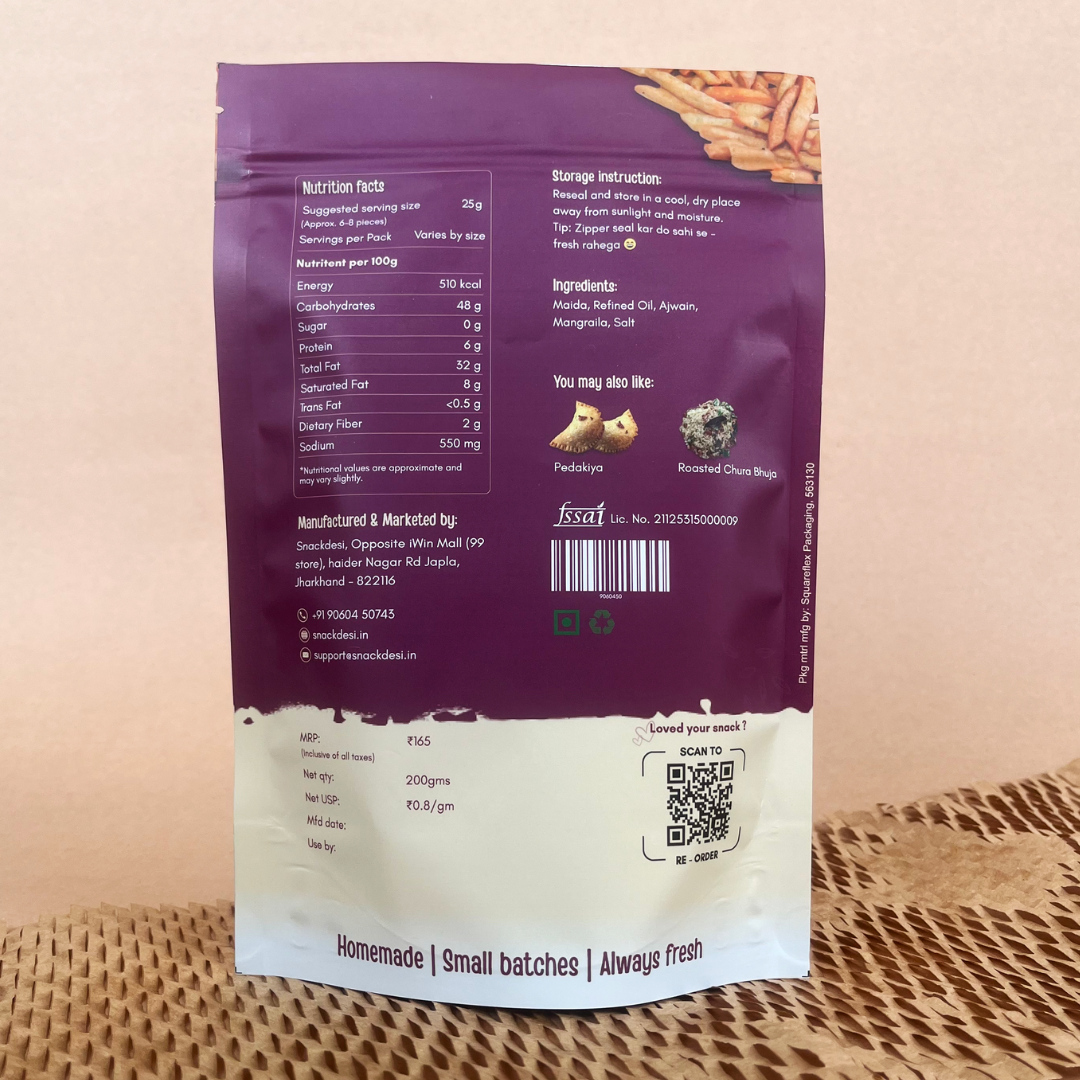 Snackdesi Nimki (Namak Para) – Crunchy Bihari Snack