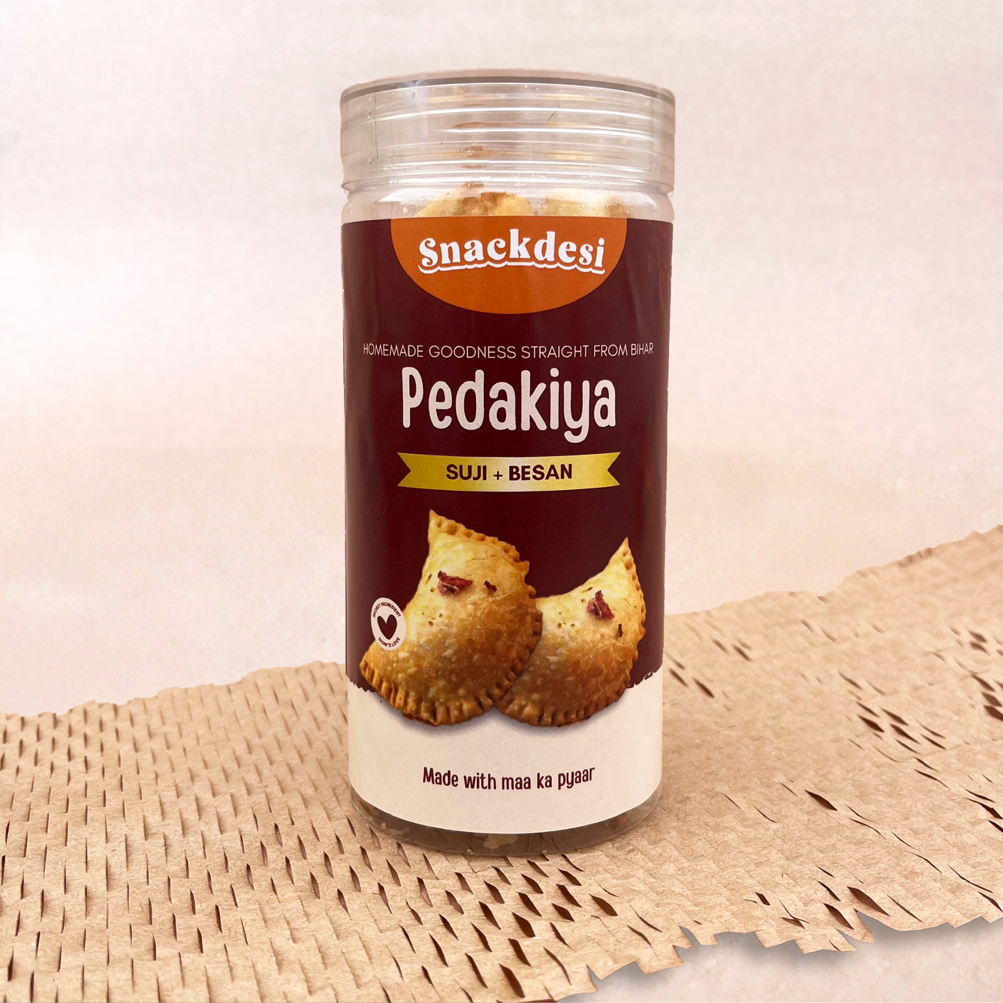 Pedakiya Filled with Suji Besan