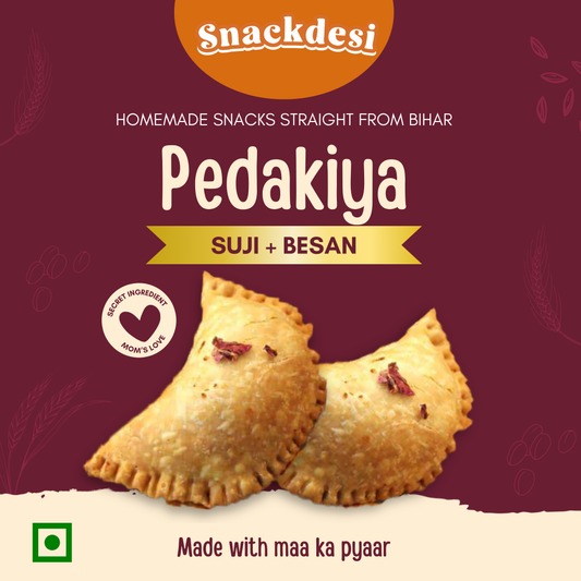 Pedakiya Filled with Suji Besan
