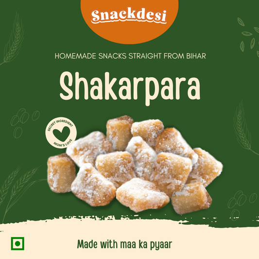 Snackdesi Shakarpara Sweet Crunchy Khurma