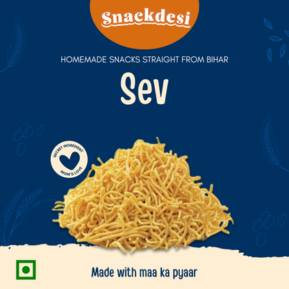 Sev - Bihari Jharua, Ajwain & Hing Wala Desi Crunch, Authentic Homemade Taste