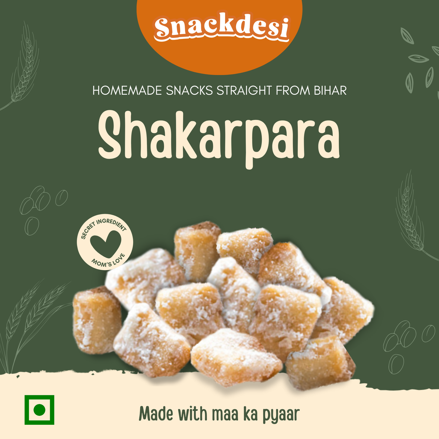 Shakarpara Sweet Crunchy Khurma