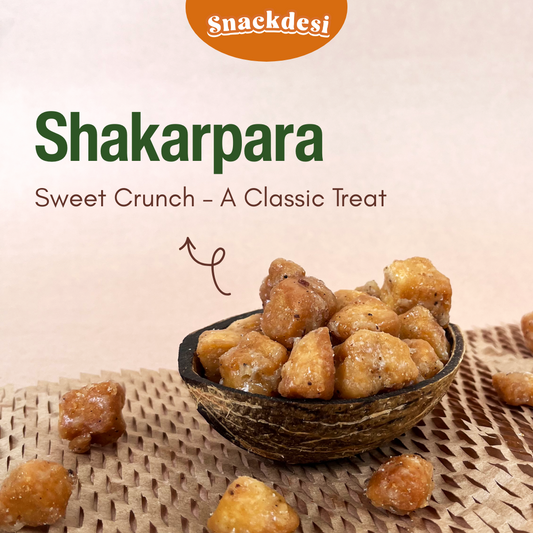 Snackdesi Shakarpara Sweet Crunchy Khurma