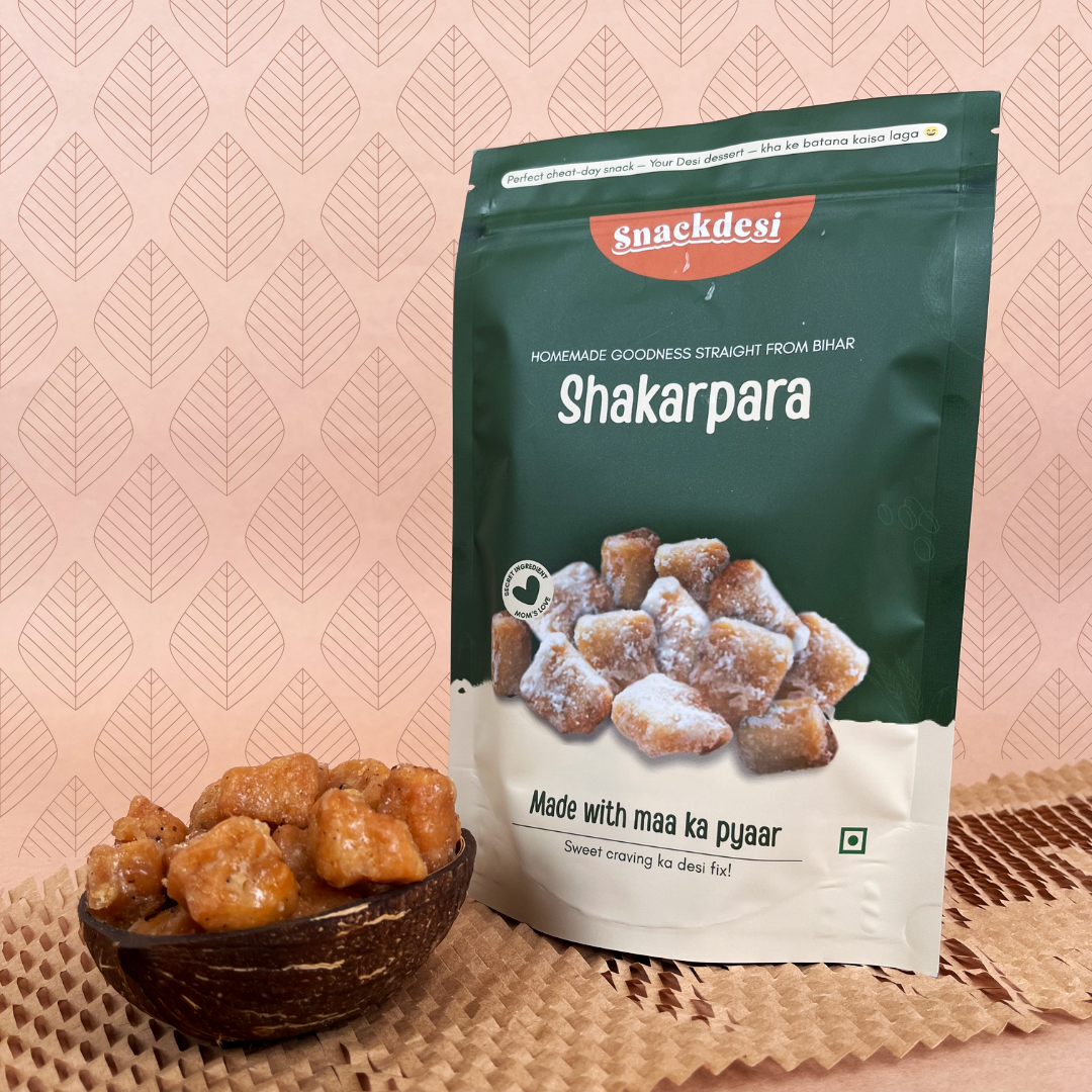 Snackdesi Shakarpara Sweet Crunchy Khurma