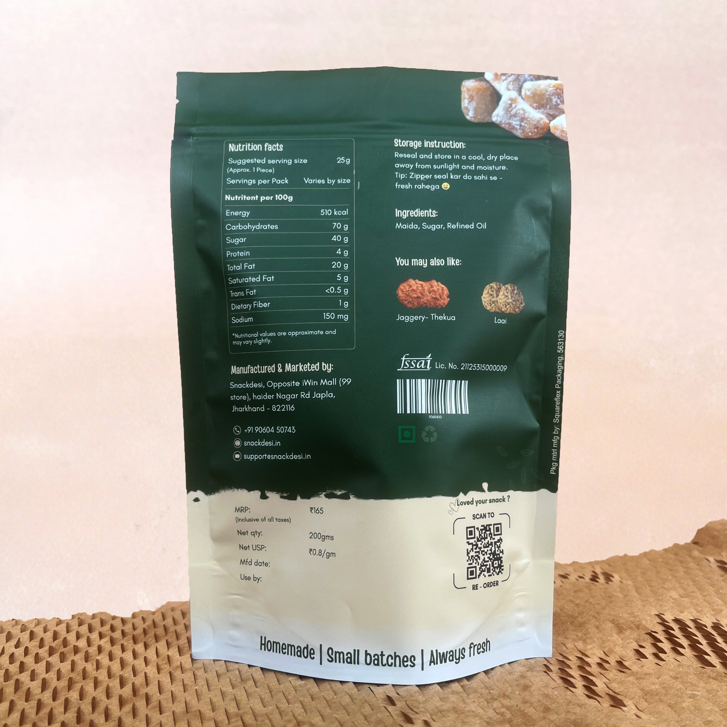 Shakarpara Sweet Crunchy Khurma