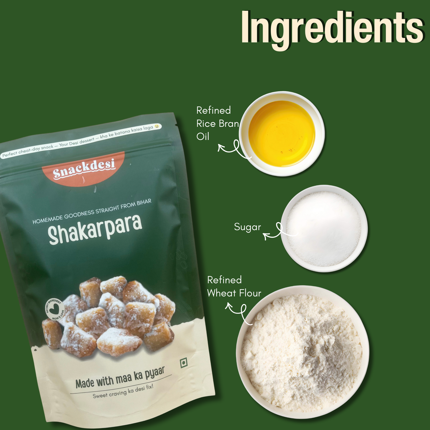 Shakarpara – Sweet & Crunchy Khurma, Crispy & Delicious, Authentic Homemade Taste