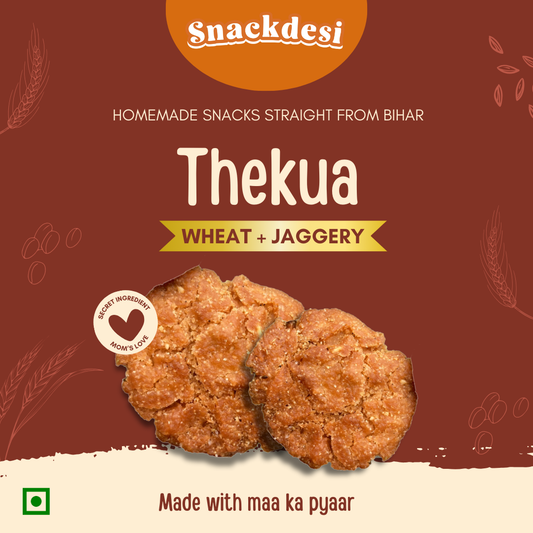 Snackdesi Jaggery Thekua – Wheat-Based, Sweetened with Jaggery