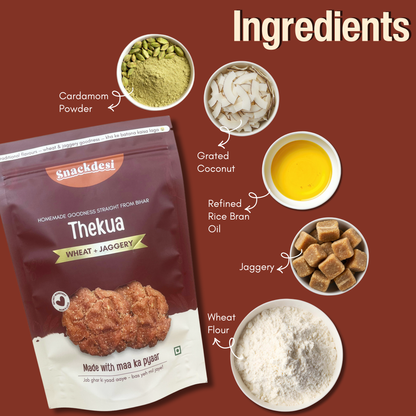 Gud Thekua, Made with Aata & Gud, Authentic Homemade Taste