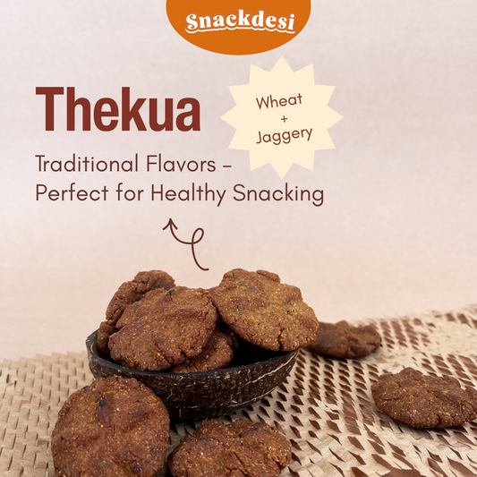 Snackdesi Jaggery Thekua – Wheat-Based, Sweetened with Jaggery