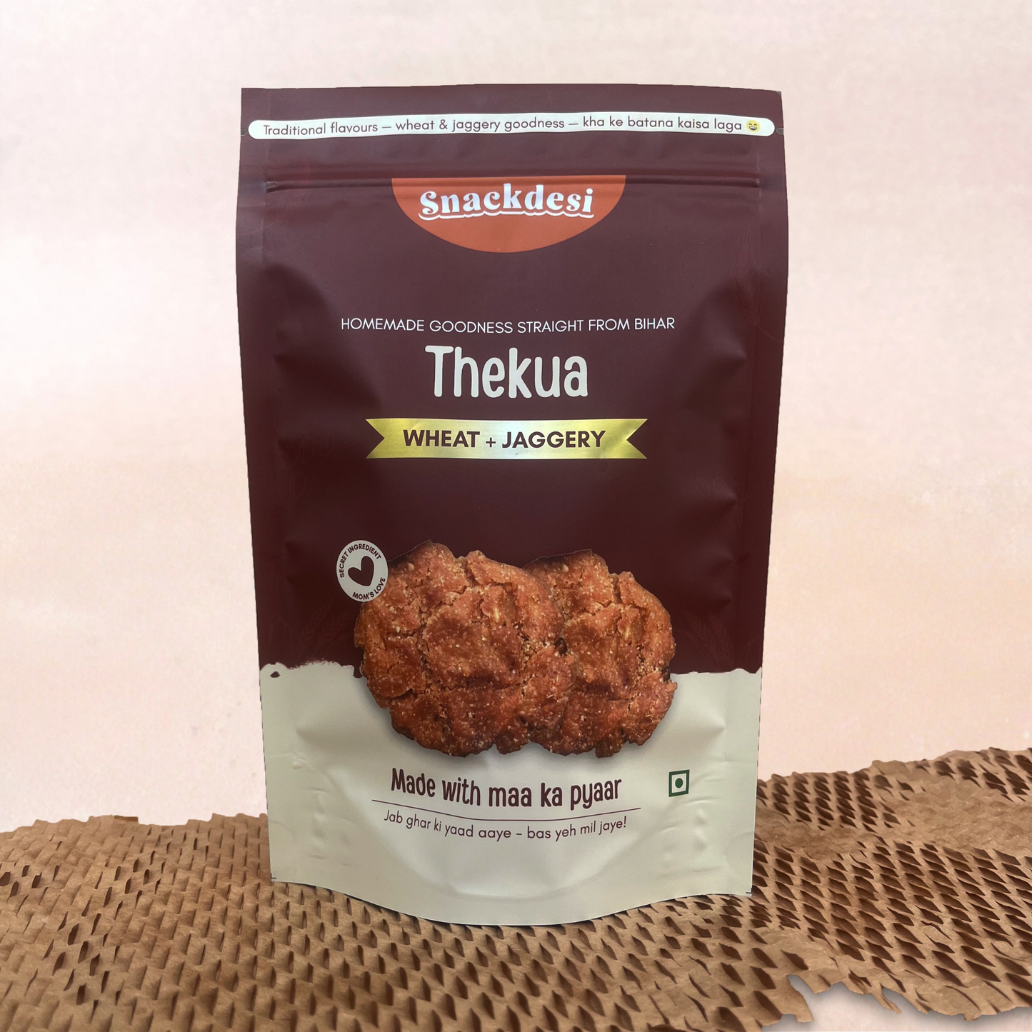 Jaggery Thekua – Wheat-Based, Sweetened with Jaggery