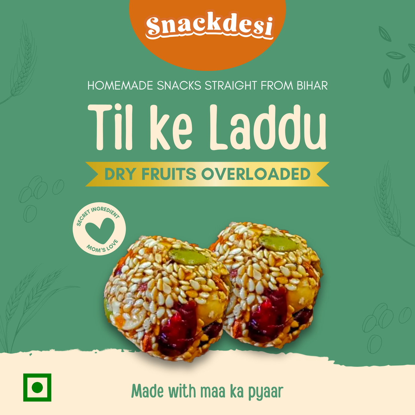 Til Ke Laddu – Dry Fruits Overloaded (Healthy Snack)