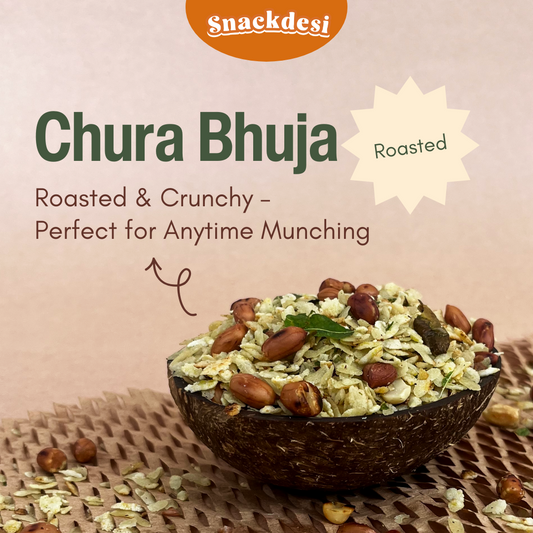 Snackdesi Roasted Chura Bhuja – Overloaded with Peanuts (Healthy Snack)