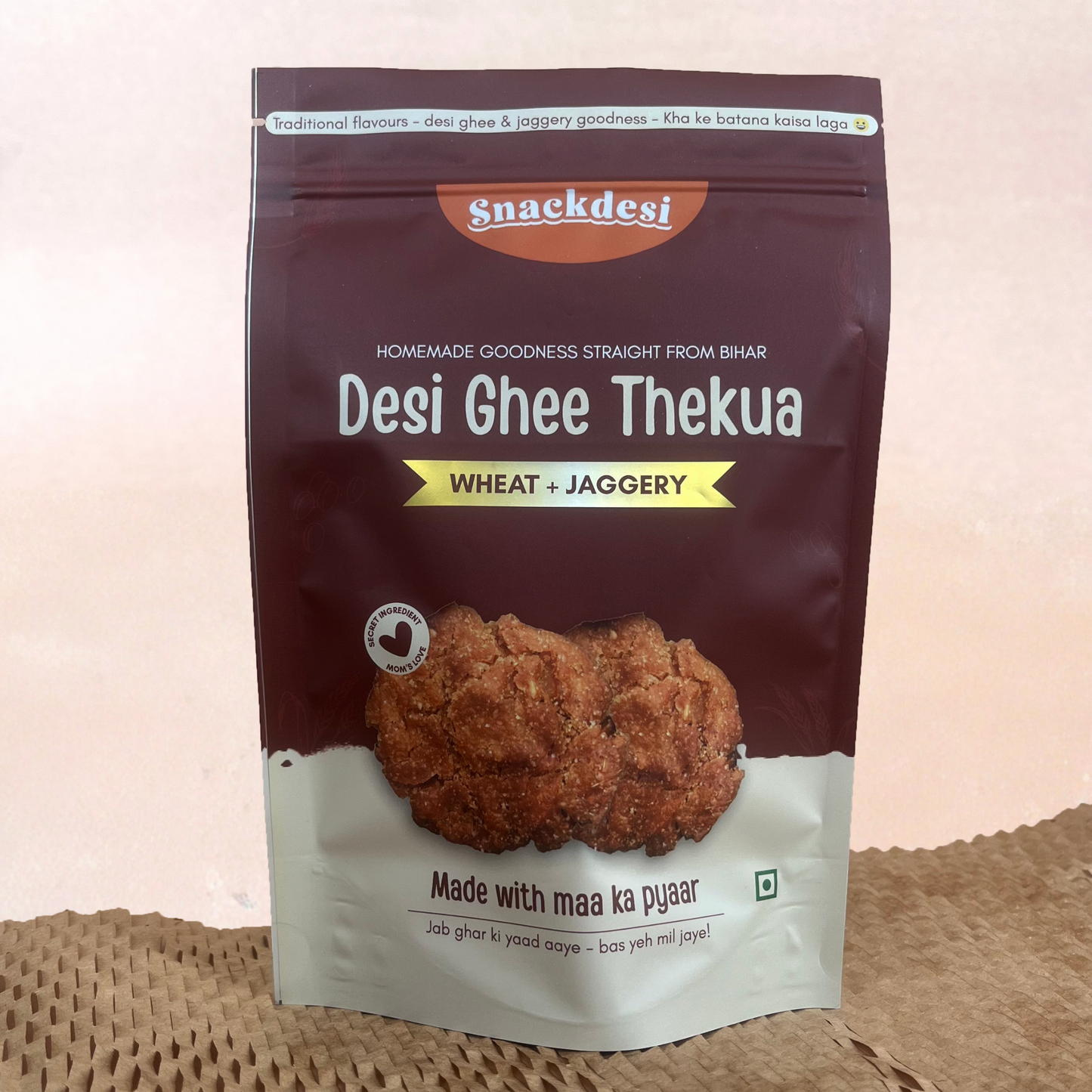 Desi Ghee Thekua – Wheat-Based, Sweetened with Jaggery