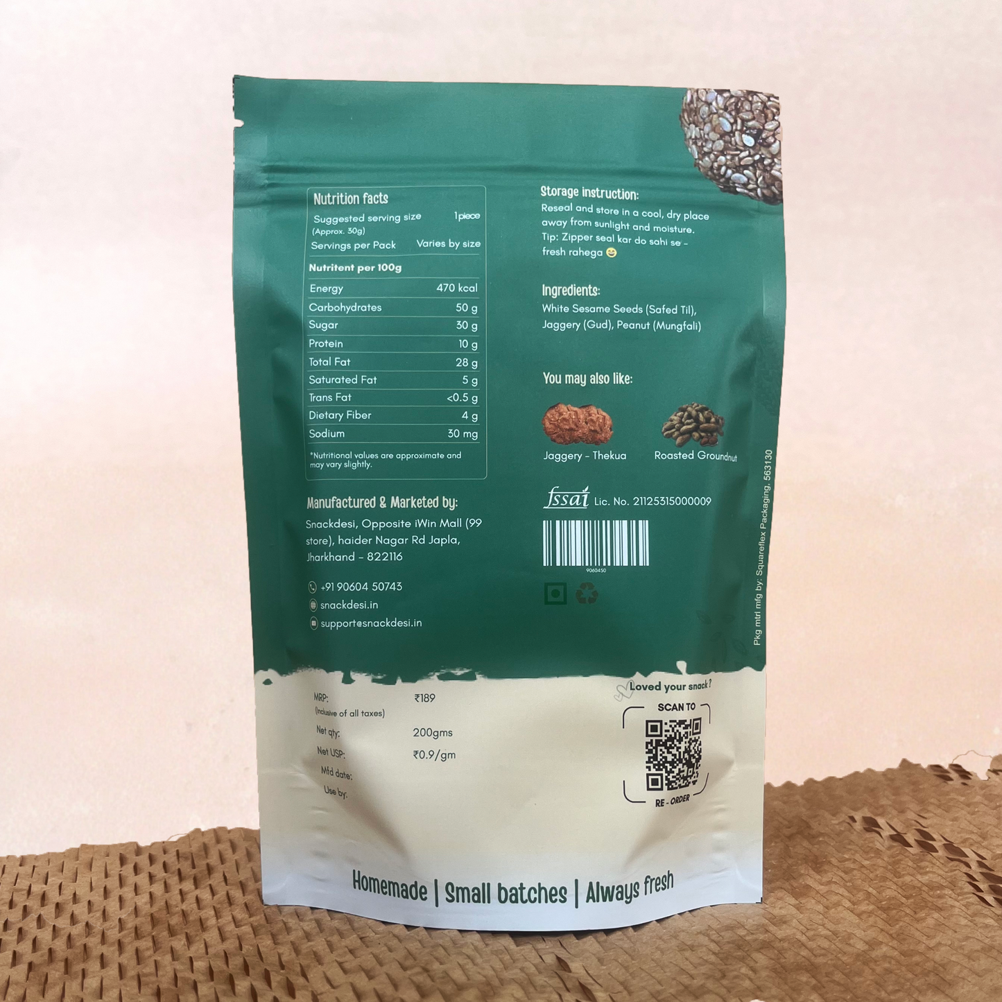 Til Ke Laddu – Til & Jaggery (Healthy Snack)